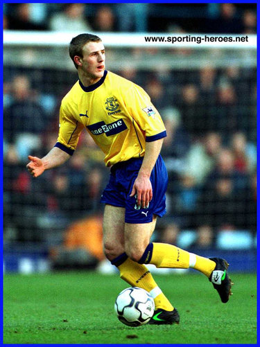 Peter Clarke - Everton FC - League appearances.