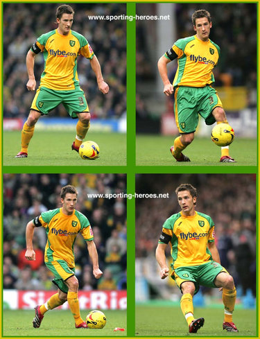 Adam Drury - Norwich City FC - League appearances for The Canaries.