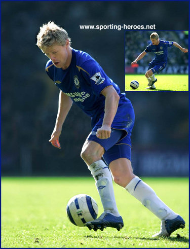 Damien Duff - Chelsea FC - League appearances for the Pensioners.