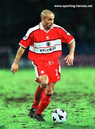 Curtis Fleming - Middlesbrough FC - League Appearances