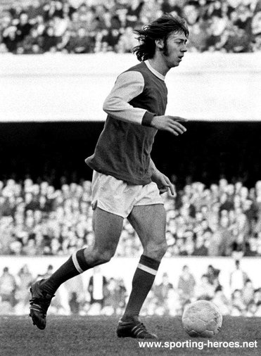 Charlie George - Arsenal FC - League appearances for The Gunners.