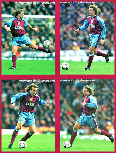 David Ginola - Aston Villa  - League appearances for Villa.