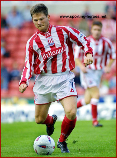 Bjarni Gudjonsson - Stoke City FC - League appearances for The Potters.