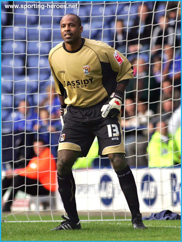 Clayton Ince - Coventry City - Career details as a goalkeeper.