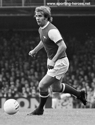 Eddie Kelly - Arsenal FC - League appearances.