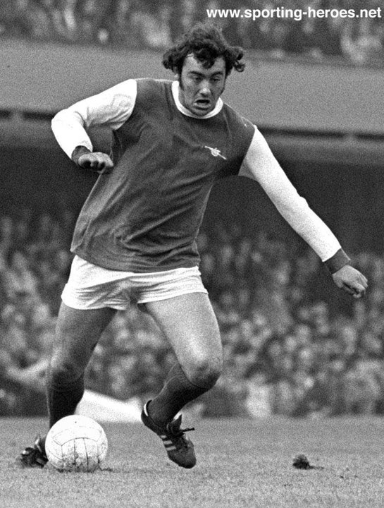 Ray KENNEDY League appearances for The Gunners. Arsenal FC