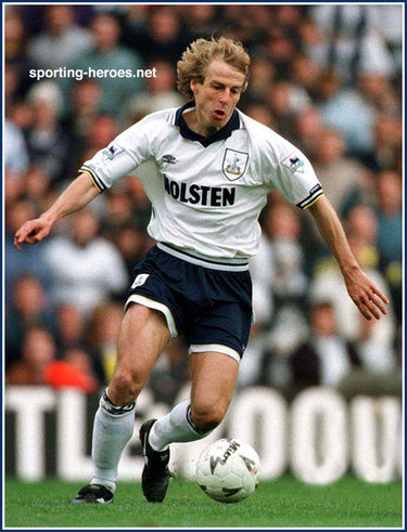 Jurgen Klinsmann - Tottenham Hotspur - Biography of Tottenham career.
