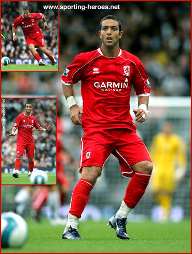 Ahmed MIDO - Middlesbrough FC - League Appearances.