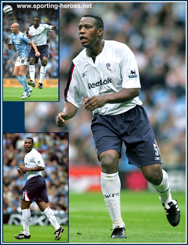Bruno N'Gotty - Bolton Wanderers - League Appearances for Bolton.