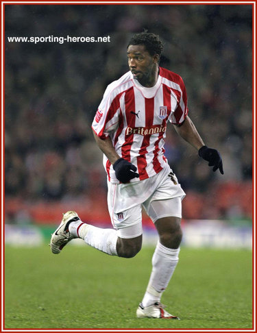 Vincent Pericard - Stoke City FC - League appearances.