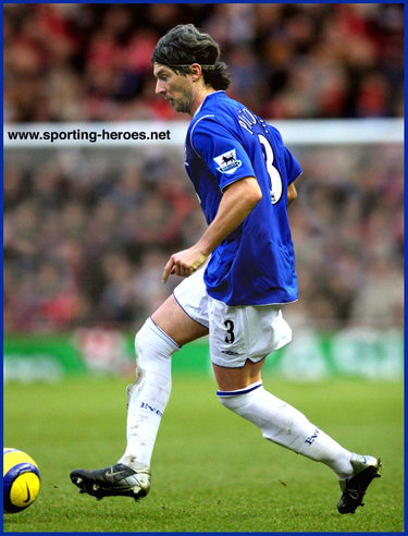 Alessandro Pistone - Everton FC - League appearances.