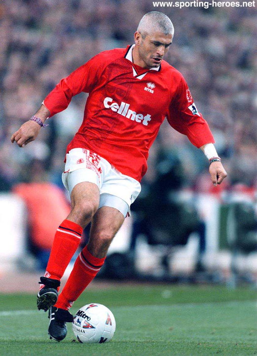 Fabrizio RAVANELLI - League appearances. - Middlesbrough FC