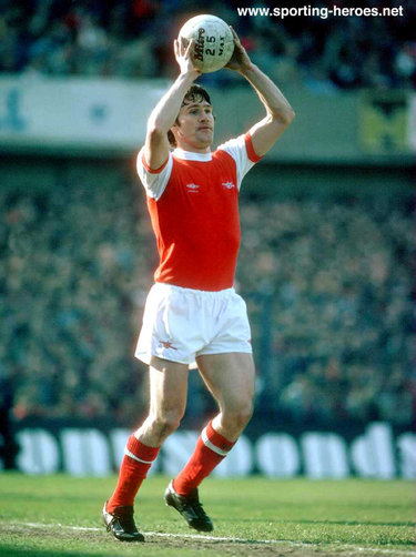 Pat Rice - Arsenal FC - League appearances for The Gunners.