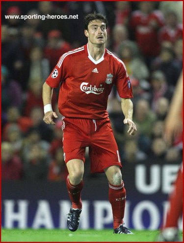 Albert Riera - Liverpool FC - League Appearances for The Reds.
