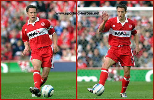 Gareth Southgate - Middlesbrough FC - League appearances.