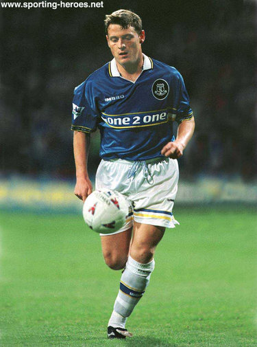 Tony Thomas - Everton FC - Premiership Appearances