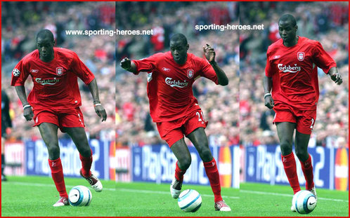 Djimi Traore - Liverpool FC - Premiership Appearances for Liverpool.