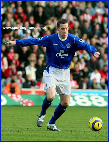 David Weir - Everton FC - League Appearances for Everton Football Club.