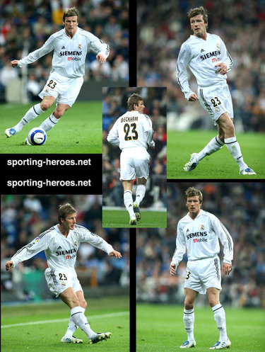 David Beckham - Real Madrid - UEFA Champions League 2004/05