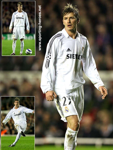 David Beckham - Real Madrid - UEFA Champions League 2005/06