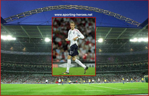 Peter Crouch - England - England 1 Brazil 1 (First international at 'new Wembley')