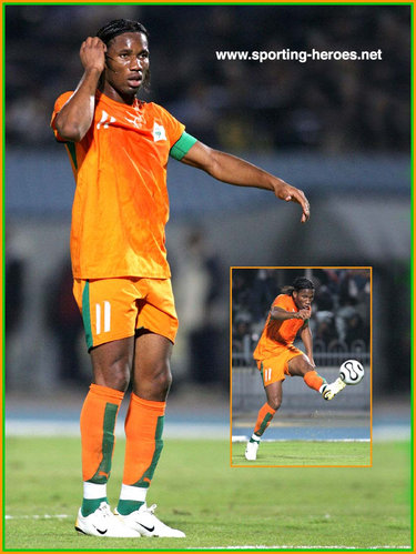 Didier Drogba - Ivory Coast - Coupe d'afrique des nations 2006.