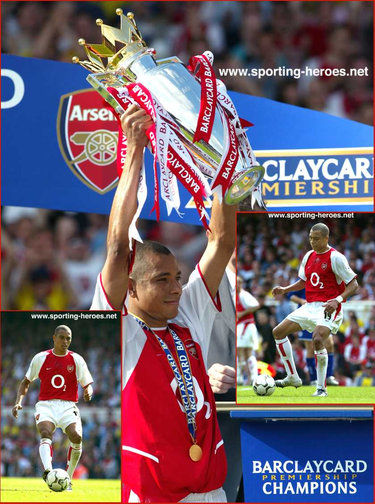 Gilberto Silva - Arsenal FC - Premiership Appearances 2003/04 (Arsenal's unbeaten season)