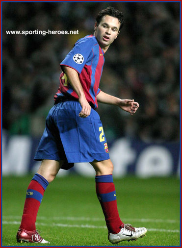 Andres Iniesta - Barcelona - UEFA Champions League 2004/05