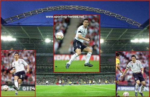 Frank Lampard Jnr - England - England 1 Brazil 1 (First international at 'new Wembley')