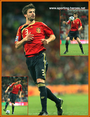 Gerard Pique - Spain - FIFA Campeonato Mundial 2010 Calificación