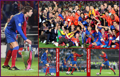 Gerard Pique - Barcelona - Final UEFA Champions League 2008/09