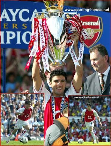 Jose Antonio Reyes - Arsenal FC - Premiership Appearances 2003/04 (Arsenal's unbeaten season)