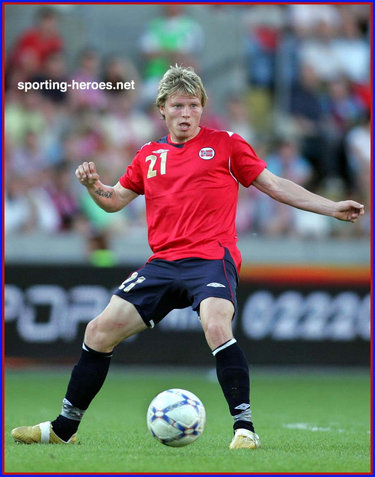 Bjorn Helge RIISE - Norway footballer - UEFA Europeisk Mesterskap 2008 kvalifikasjon