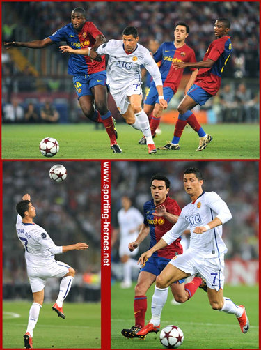 Cristiano Ronaldo - Manchester United - Champions League Finals 2008 & 2009.