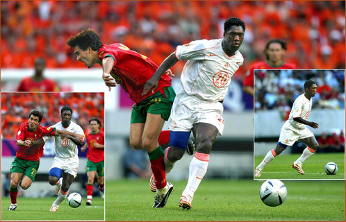 Clarence Seedorf - Nederland - UEFA EK 2004 European Football Championships.