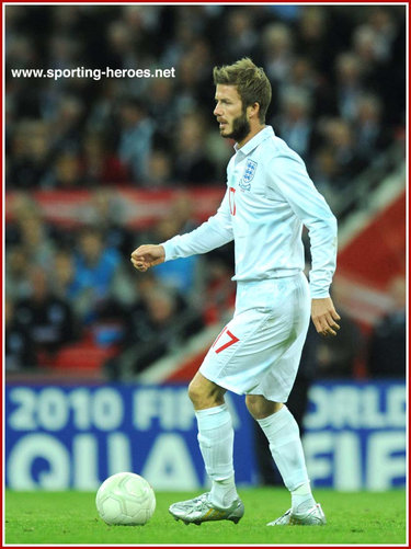 David Beckham - England - FIFA World Cup 2010 Qualifying Games.