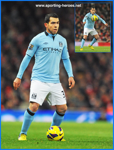 Carlos Tevez - Manchester City - Premiership Appearances
