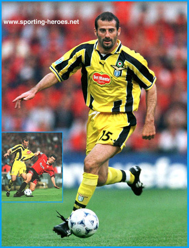Giuseppe Pancaro - Lazio - Finale UEFA Coppa delle Coppe 1999. UEFA Cup Final.