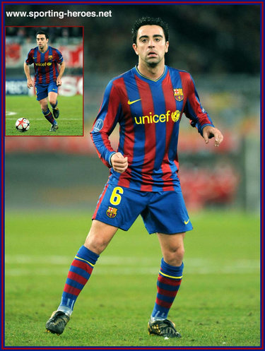 (Xavier Hernandez)     XAVI - Barcelona - UEFA Champions League 2009/10