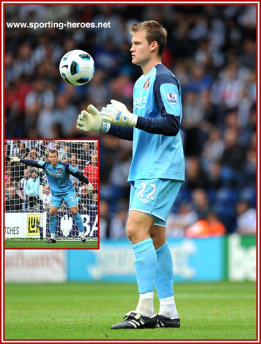 Simon Mignolet - Sunderland FC - Premiership Appearances