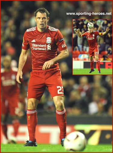 Jamie Carragher - Liverpool FC - UEFA Europa League 2010/11
