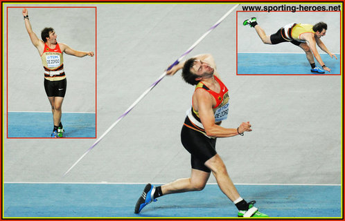 Matthias DE ZORDO - Germany - Javelin Gold medal at 2011 World Championships.