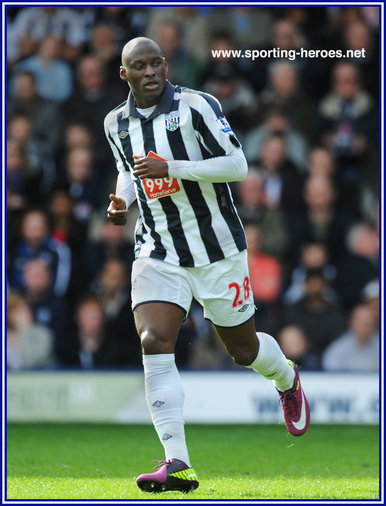 Marc-Antoine Fortune - West Bromwich Albion - Premiership Appearances