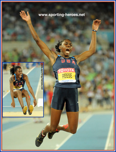 Brittney Reese - U.S.A. - Brittney wins second World long jump title.