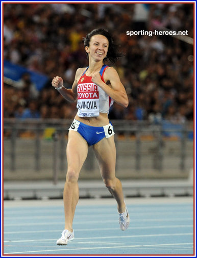 Mariya Savinova - Russia - Mariya "wins" the 800m in Daegu, 2011.