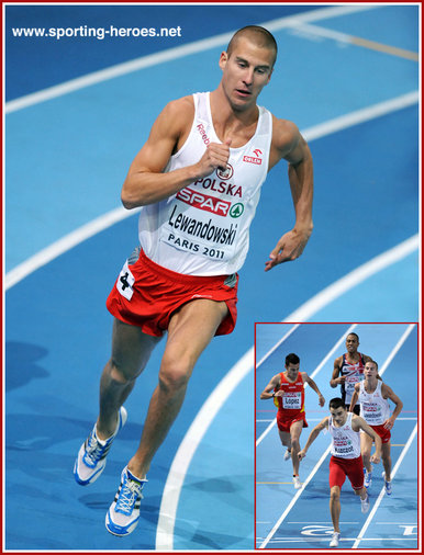 Marcin Lewandowski - Poland - 2011 European Indoor Championships 800m silver.