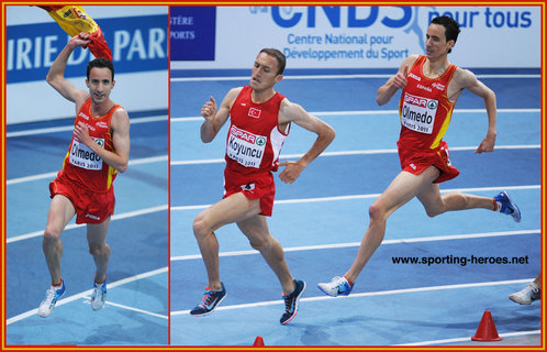 Manuel Olmedo - Spain - 2011 European Indoor Championships 1500m Gold.