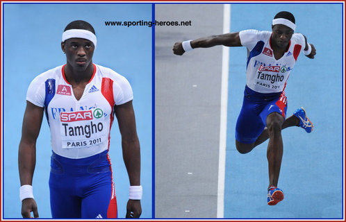 Teddy Tamgho - France - 2011 European Indoors Triple Jump Gold.