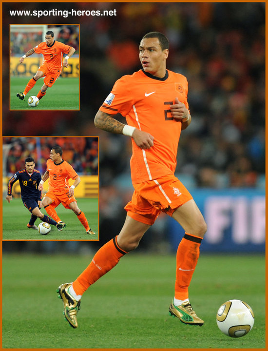 Gregory Van Der Wiel of the Netherlands during the 2010 FIFA