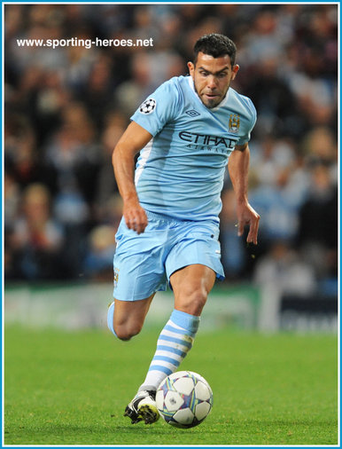 Carlos Tevez - Manchester City - UEFA club matches 2010 & 2011.